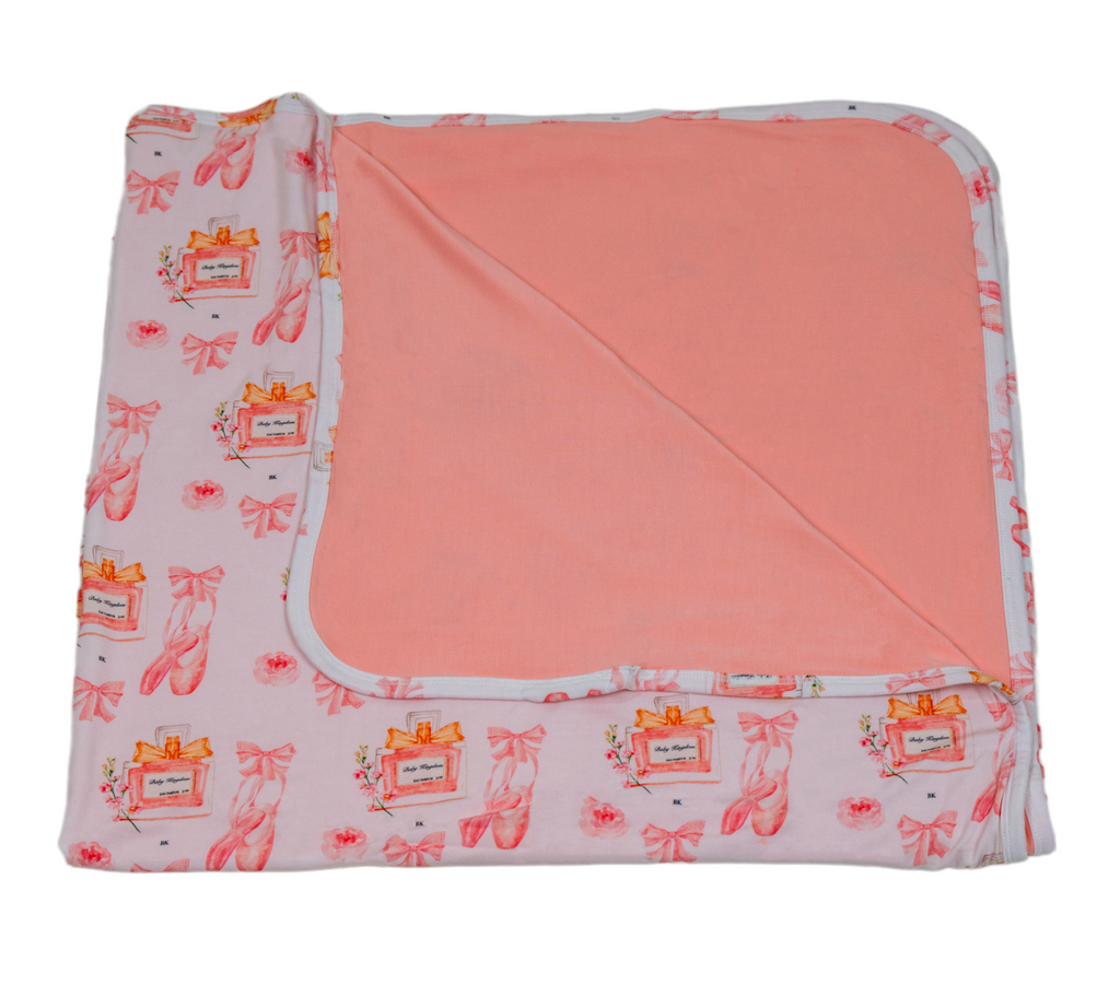 Pretty in pink beautiful blanket swaddling, nursing security blanket, strollers preschool naps toddler blanket ecosoft buttery soft